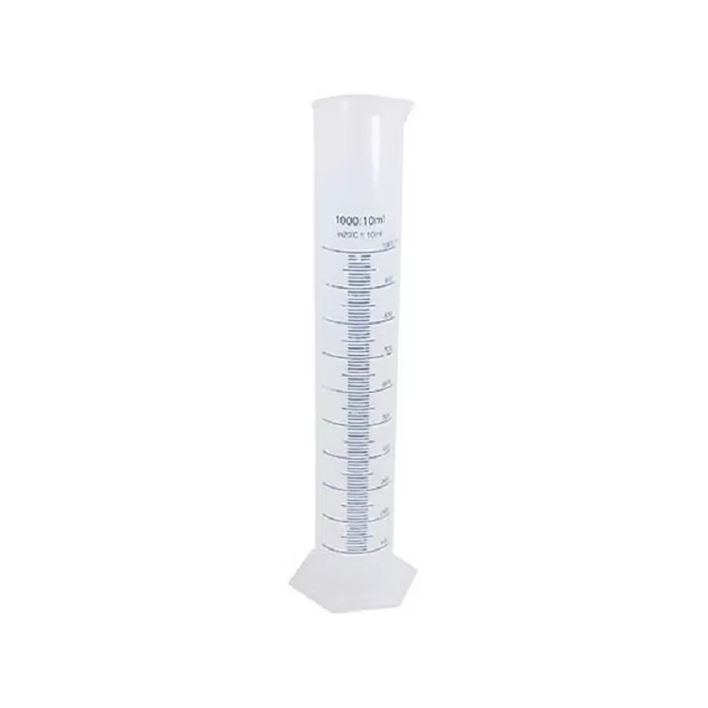 Kunsstof meetcylinder voor zeer grote hydrometer