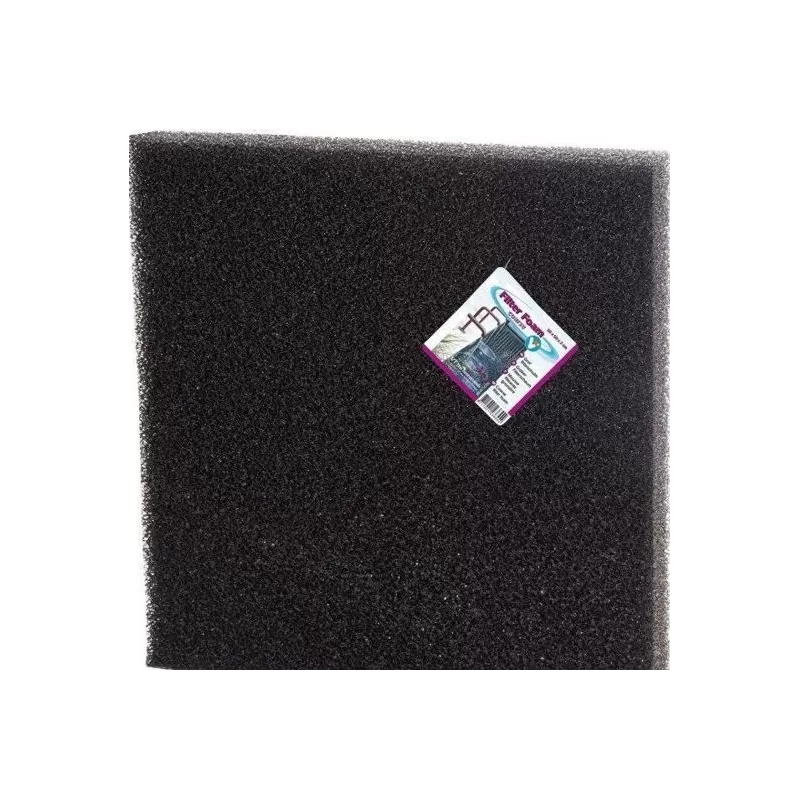 Zwart filter schuim grof 50x50x5cm