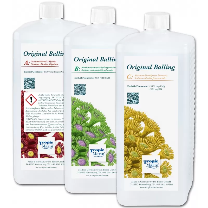 Tropical Marin Original Balling Liquid set 3x1000 ml Tropical Marin Original Balling Liquid set 3x1000 ml
