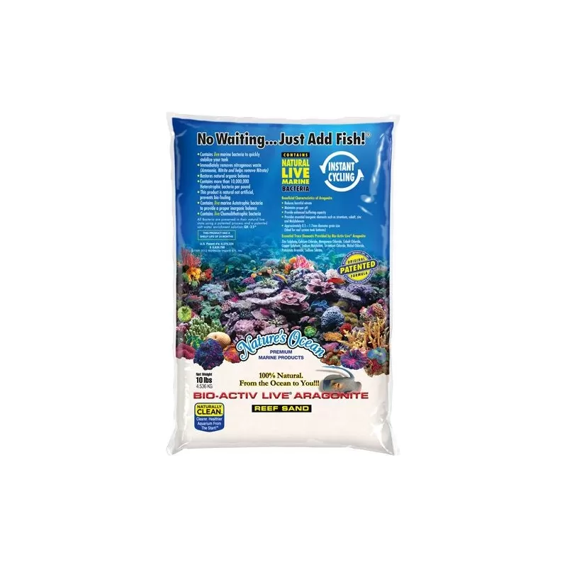 Natures Ocean BioActiv Live Sand White 9.07kg 0.1 - 0.5mm
