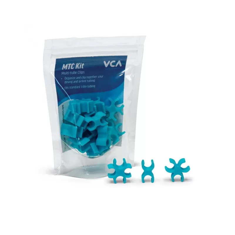VCA Multi Tube clips Aqua blue VCA Multi Tube clips Aqua blue