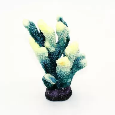 Kunstkoraal Acropora Wit/Geel