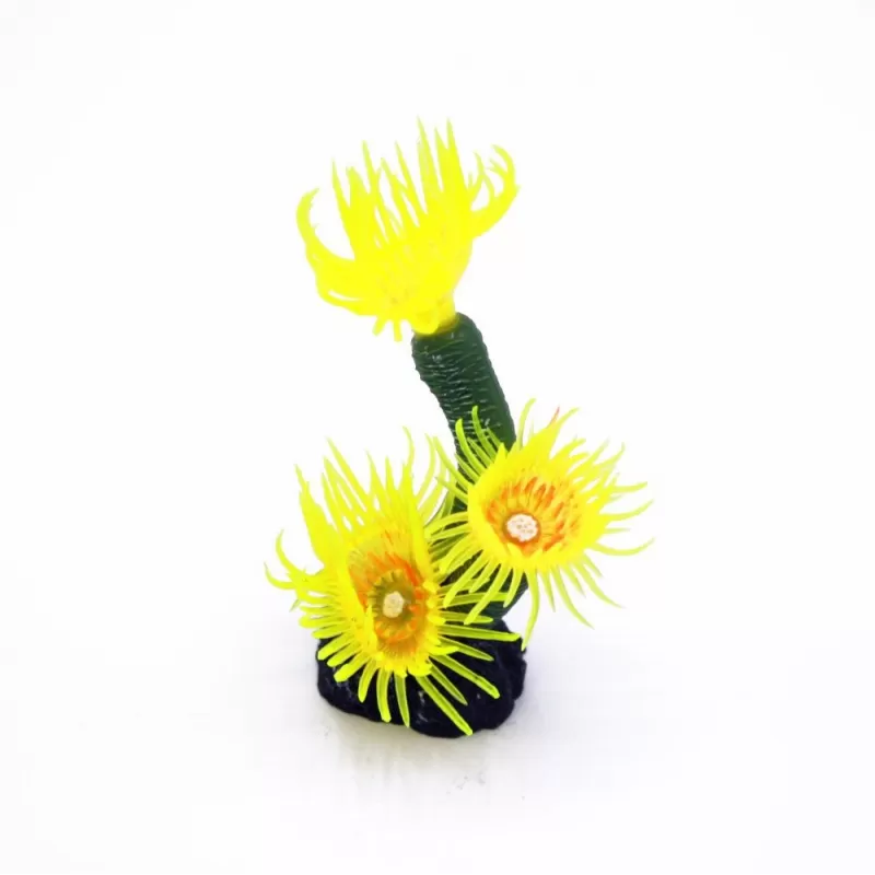 Kunstkoraal feather duster geel Kunstkoraal feather duster geel
