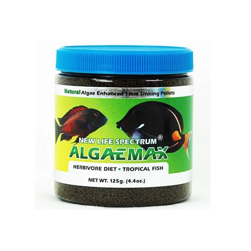 NLS Spectrum AlgaeMAX 1mm Herbivore Diet 125G NLS Spectrum AlgaeMAX 1mm Herbivore Diet 125G