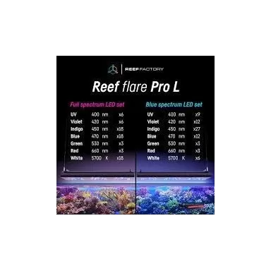 Reef Factory Reef Flare Pro M Blue - Black 160w Reef Factory Reef Flare Pro M Blue - Black 160w