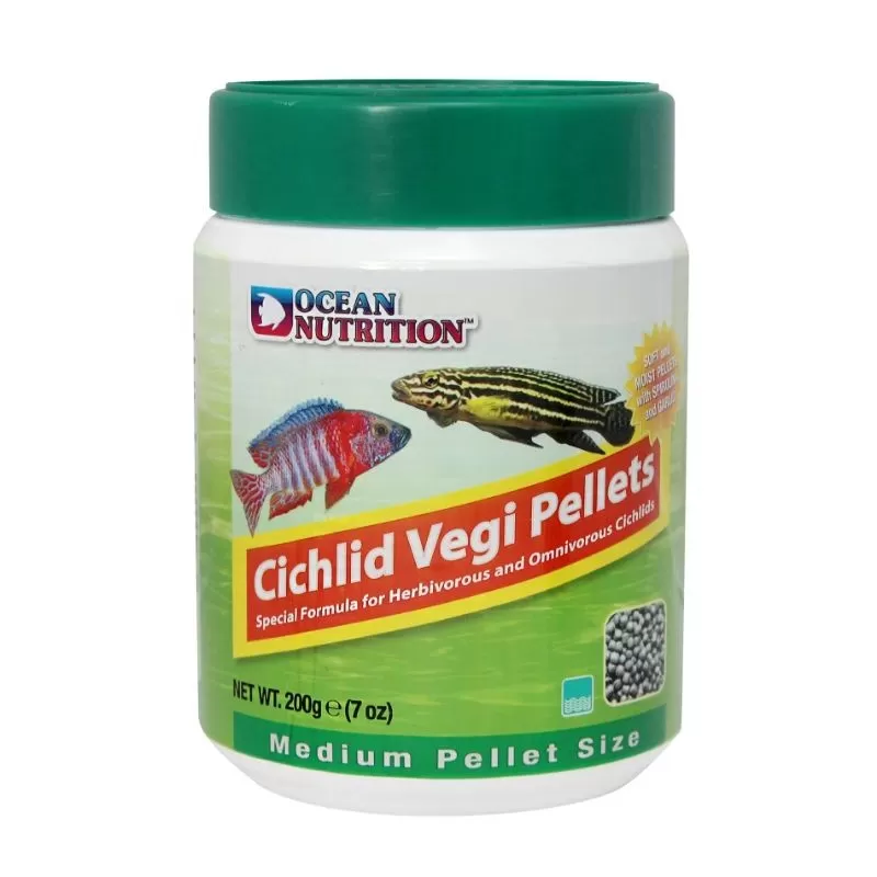 Ocean nutrition cichlid vegi pellet medium 200g Ocean nutrition cichlid vegi pellet medium 200g