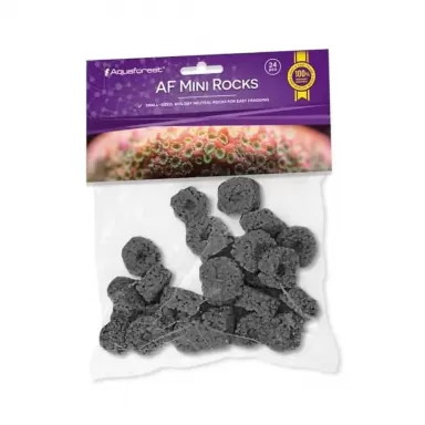 Aquaforest Mini Rocks Black 24 pcs