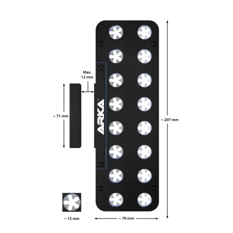 Arca Acryl Frag Rack Deck mit Magnet und 16 Löchern