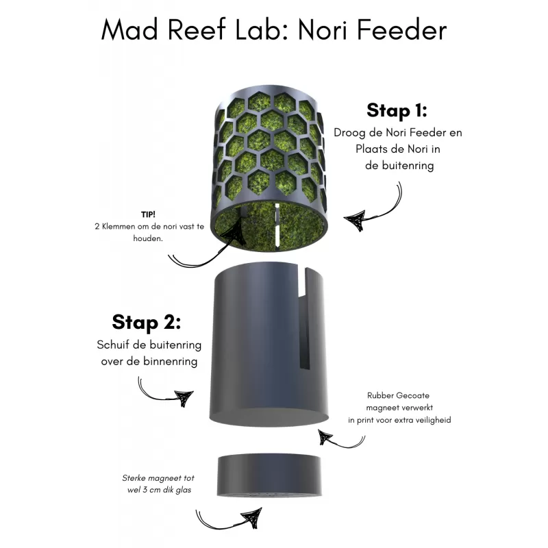 Mad Reef Lab Nori-Futterspender, groß
