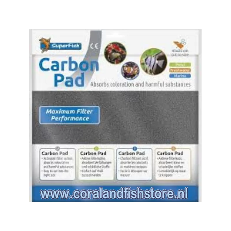 Superfish Carbon Pad 45x25cm Superfish Carbon Pad 45x25cm