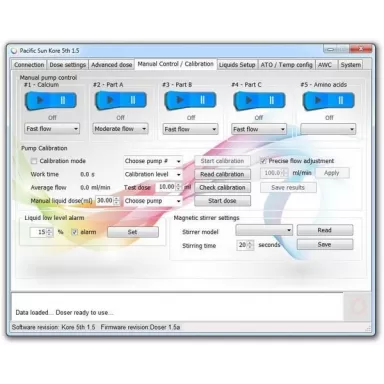 Kore 5th 5 kanaals doser PRO inck ATO AWC Kore 5th 5 kanaals doser PRO inck ATO AWC