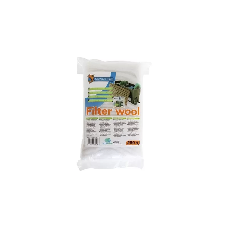 Superfish witte filterwatten 250gr